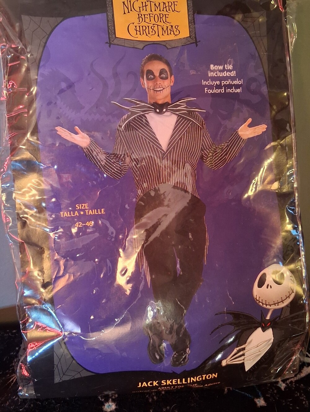 Jack Skellington Men's Costume - Black & White